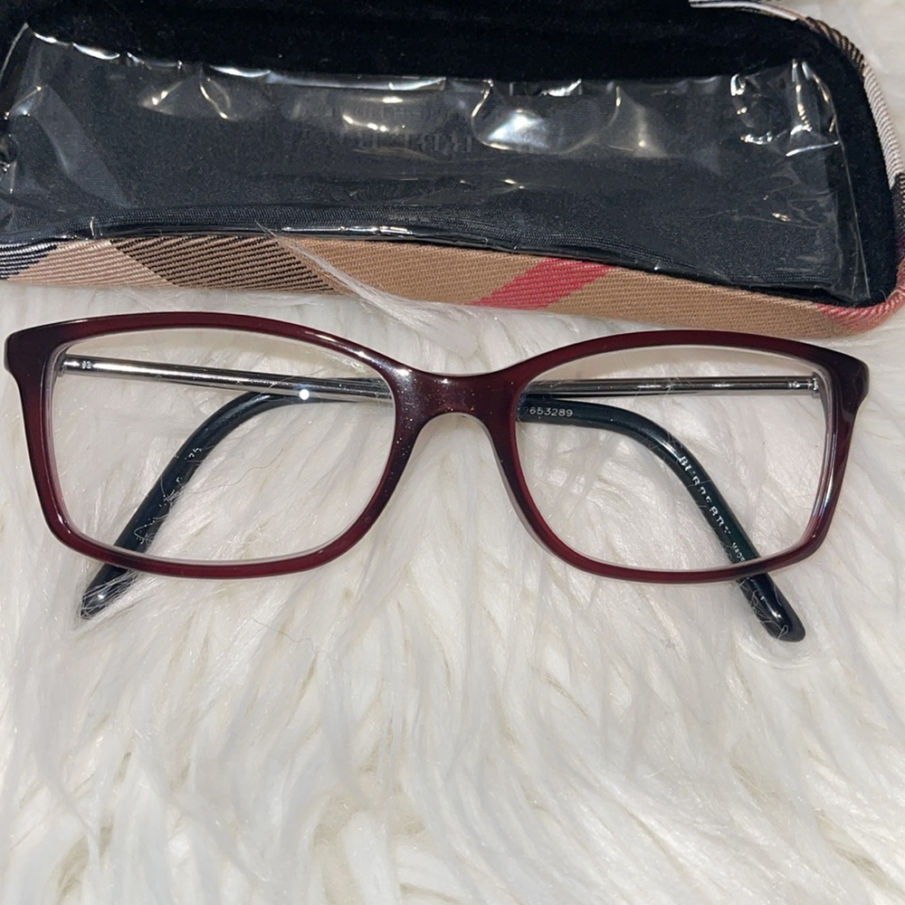 Vintage Burberry Purple Reading Glasses- Frames Only‎ - Picture 2 of 9